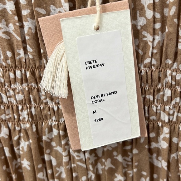 Mirth | NWT Crete Mini Dress in Desert Sand Coral Print - Size Medium - Picture 11 of 11